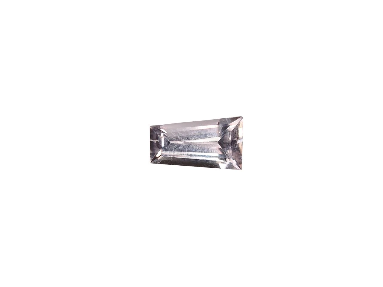 1ct Natural Imperial Topaz Tapered Baguette cut From Pakistan — view 1